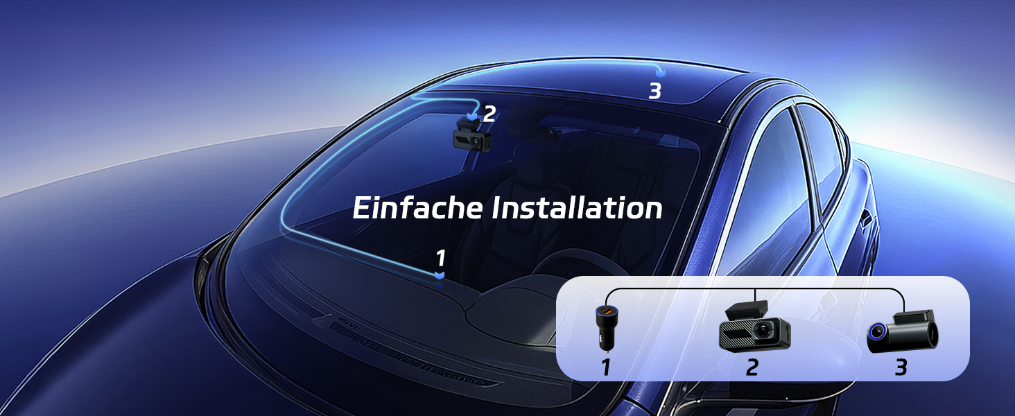 Автомобільний відеореєстратор Pelsee 4K Dashcam (передній та задній) з сенсором STARVIS 2, 3.39'' IPS дисплеєм, 24Гн паркуванням, 5.8GHz WiFi, HDR, WDR, ADAS, GPS та карткою пам'яті 64ГБ