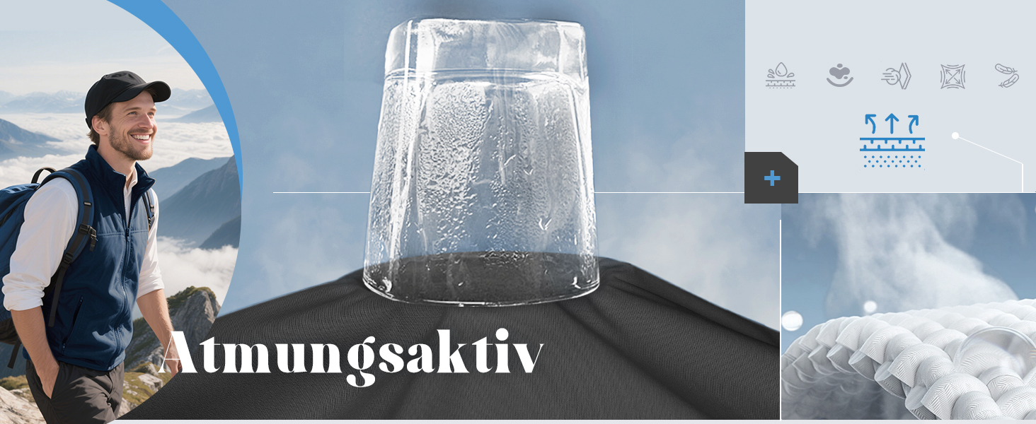 Чоловіча софтшеллова жилетка Outdoor Ventures для активного відпочинку: велосипедна, водонепроникна, вітронепроникна, чорна