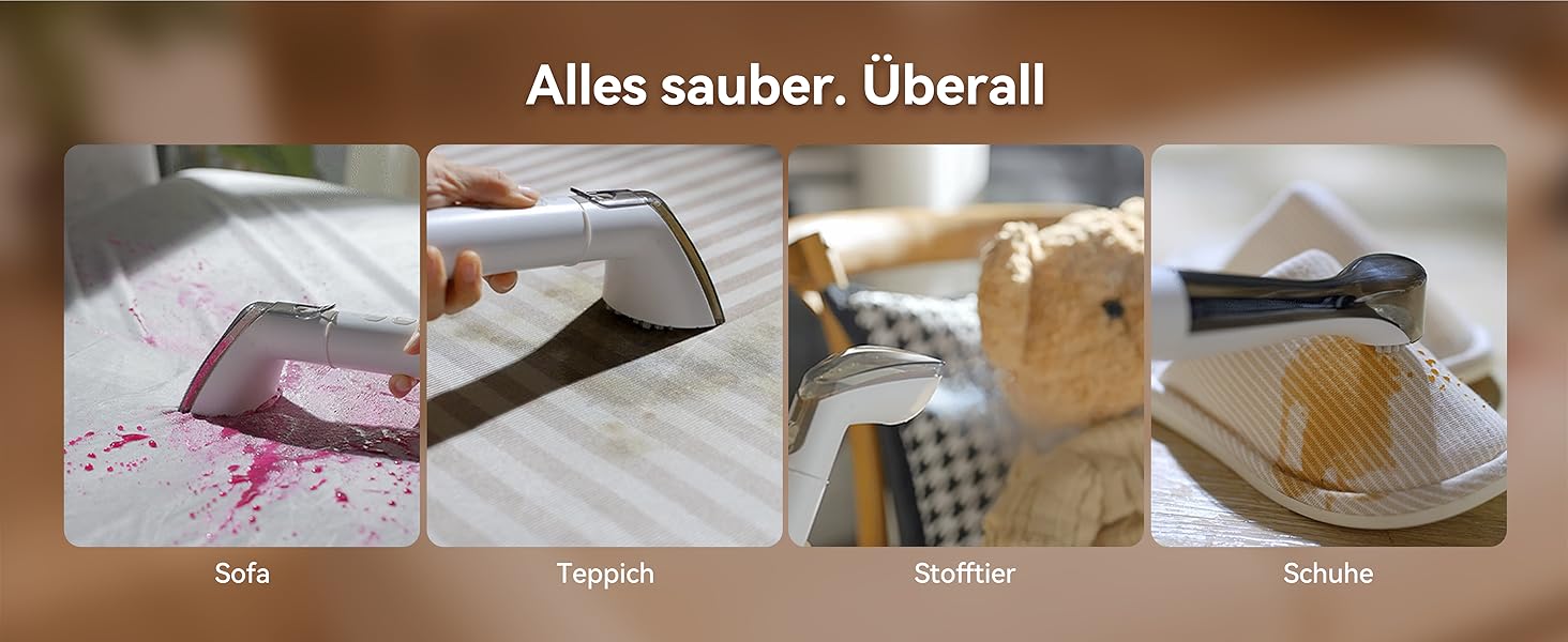 Потужний миючий пилосос Bear SC 3 для диванів та килимів з парою, 1700W