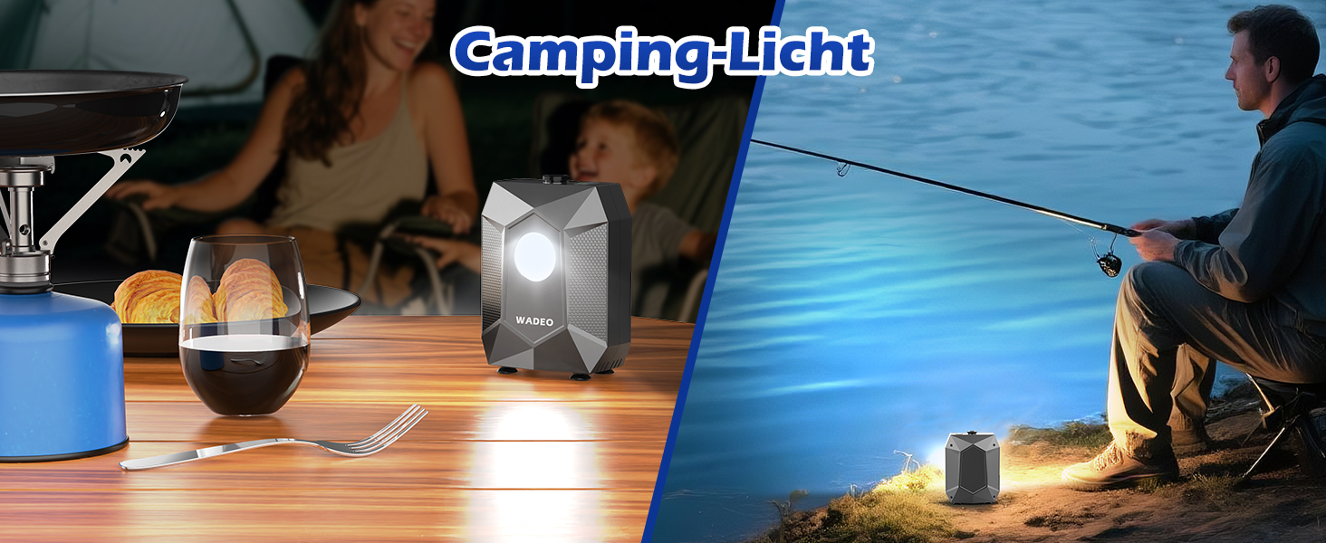 Портативна душова система WADEO для кемпінгу з акумулятором 6000 mAh, LED-підсвічуванням та IPX8 водонепроникністю, 5 режимів тиску. Комплект для відпочинку на природі, подорожей та догляду за тваринами.