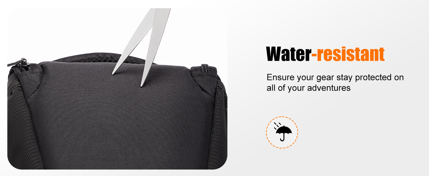 Сумка на плече для камери DSLR/SLR, чорна, сумісна з Nikon, Canon, Sony (водонепроникна)