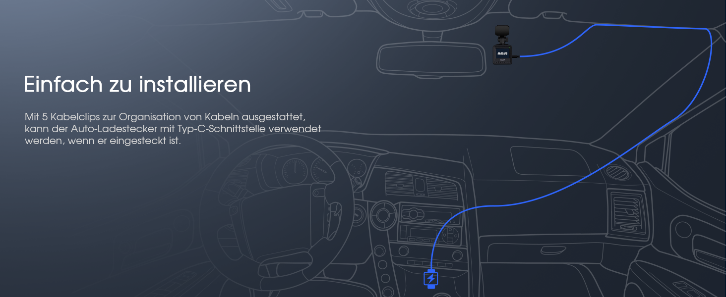 Відеореєстратор Auto WiFi 2K Mini з GPS, IPS-дисплеєм, нічним баченням та G-сенсором