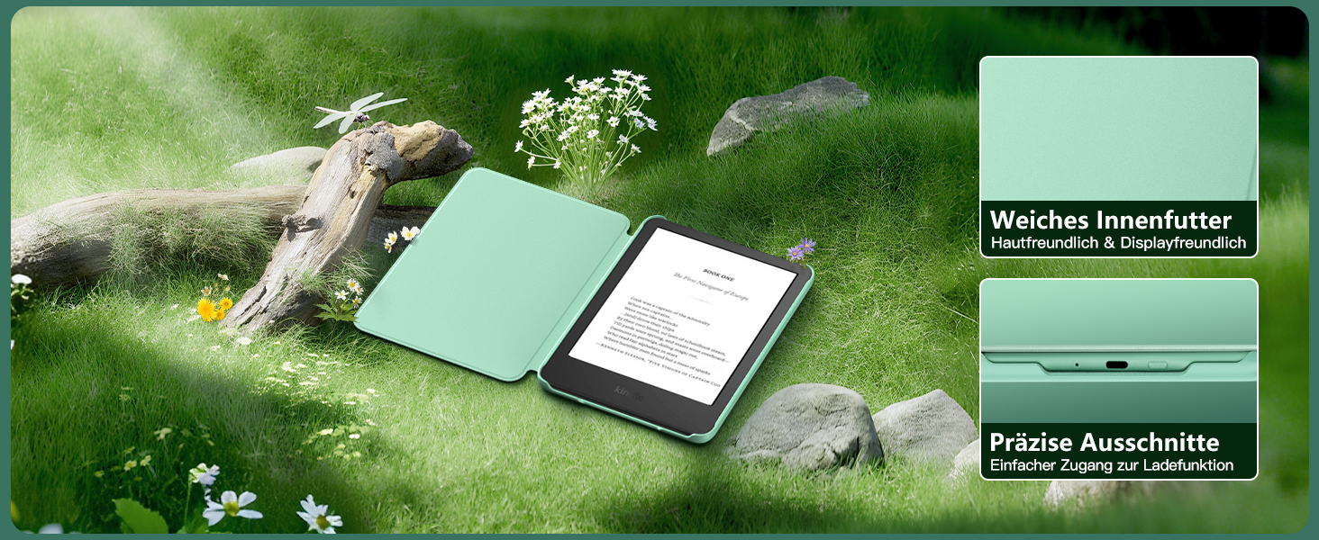 Чохол для Kindle 11 (2024/2022) MoKo, рожевий, з авто-вимиканням, для Kindle 2024