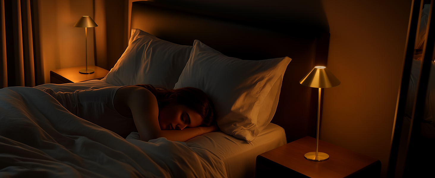 BOJIM 2 шт. LED настільна лампа на акумуляторі, золота, USB, сенсорне регулювання, IP54, водонепроникна, для балкона, поворотний наголовник