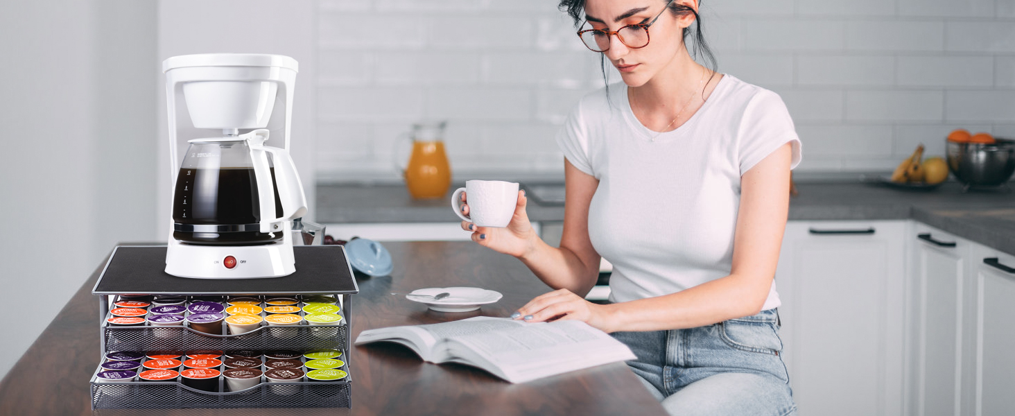 Тримач для капсул кави MASTERTOP для Dolce Gusto, 2 яруси, 72 капсули, органайзер для капсул Dolce Gusto