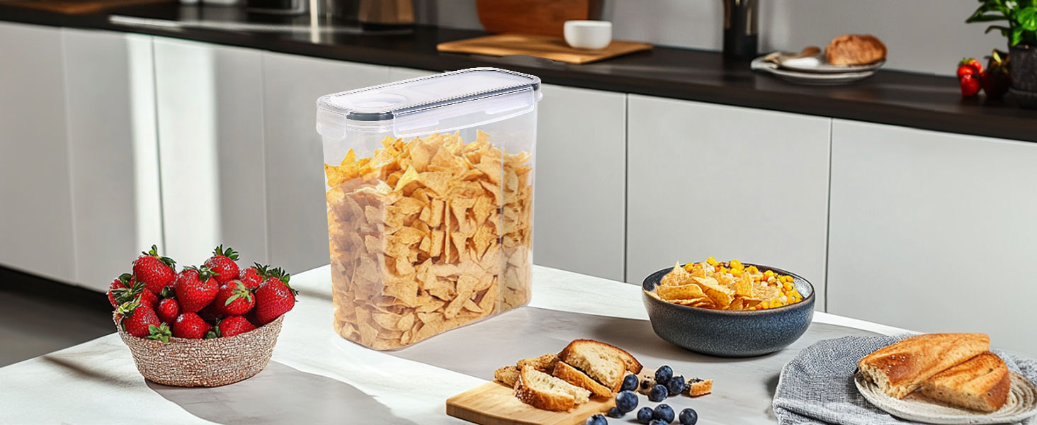 Герметичні контейнери ComSaf для зберігання продуктів 2.5л (6 шт) + 4л (4 шт) - для круп, мюслі, спагеті, кухонний органайзер з етикетками