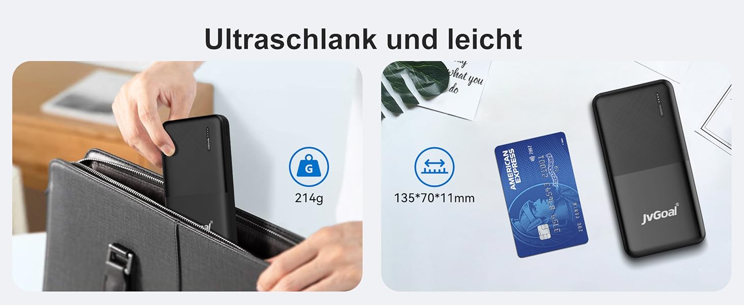 Powerbank 10000mAh з 3 виходами та 2 входами (Type-C), для iPhone, iPad, Samsung та інших пристроїв