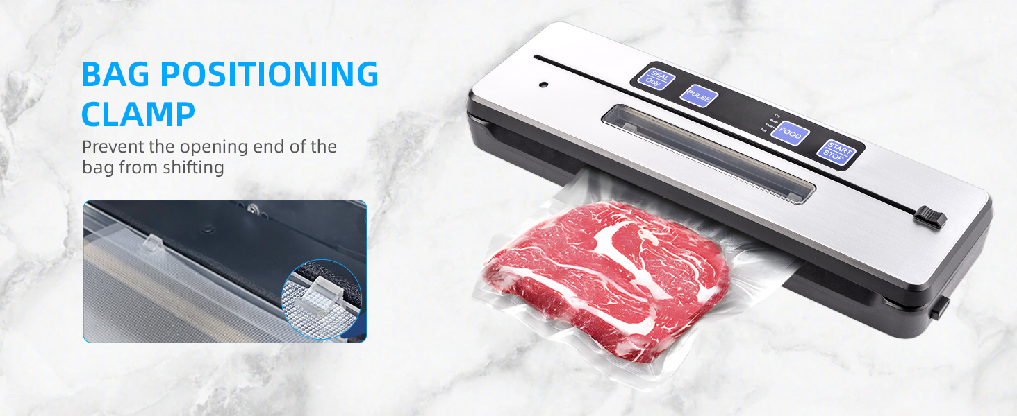 Вакуумний пакувальник Carehabi: 6 режимів, знімний піддон, ніж та 2 нагрівальні елементи