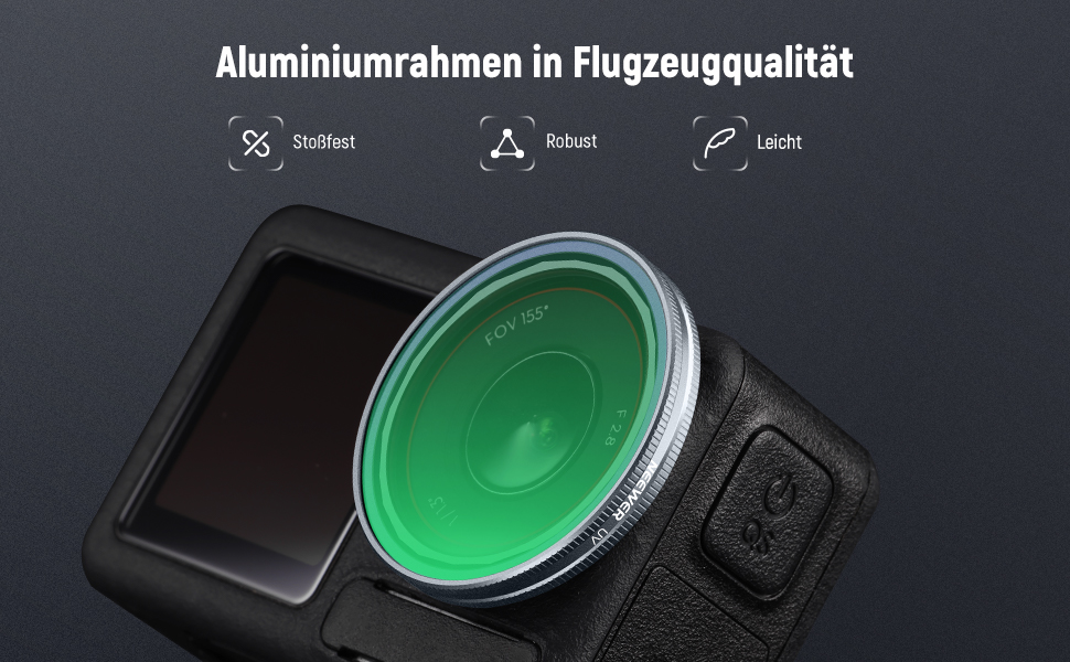 Набір фільтрів ND NEEWER для DJI Osmo Action 3/4/5 Pro (6 шт.): ND8, ND16, ND32, ND64, ND1000, CPL. Фільтри з багатошарового оптичного скла HD, сумісні з камерами дії.