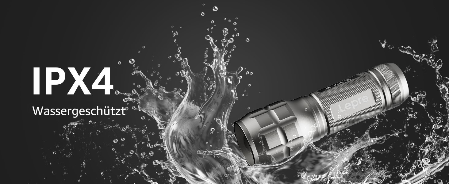 LED ліхтарик Lighting EVER: компактний, яскравий, з регулюванням фокусу. Водонепроникний ручний ліхтарик для кемпінгу, відпочинку на природі та надзвичайних ситуацій. (Gunmetal, 1 шт.)