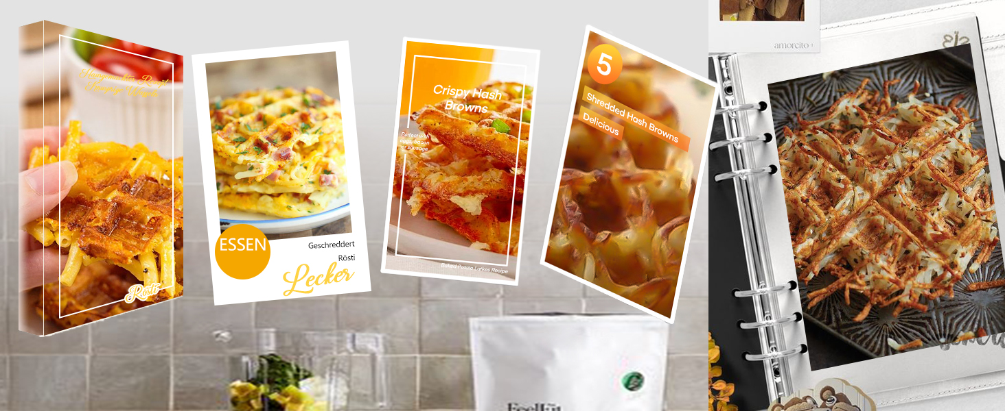 Електричний вафельниця FOHERE 2 шт. | 1200 Вт | Вафельниця, гриль для сендвічів, тостер | Антипригарне покриття