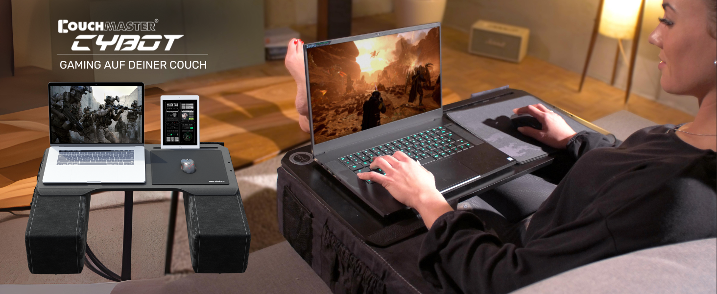 Підставка для ноутбука Couchmaster CYWORX - ергономічний стіл для дивану, софи та ліжка (рожевий)