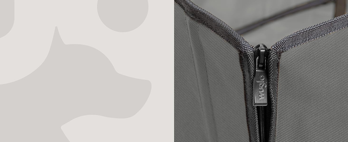 Автокрісло для собак Wuglo Extra Stabiler – надійне, водонепроникне автокрісло для собак середніх розмірів до 18 кг, сірого кольору