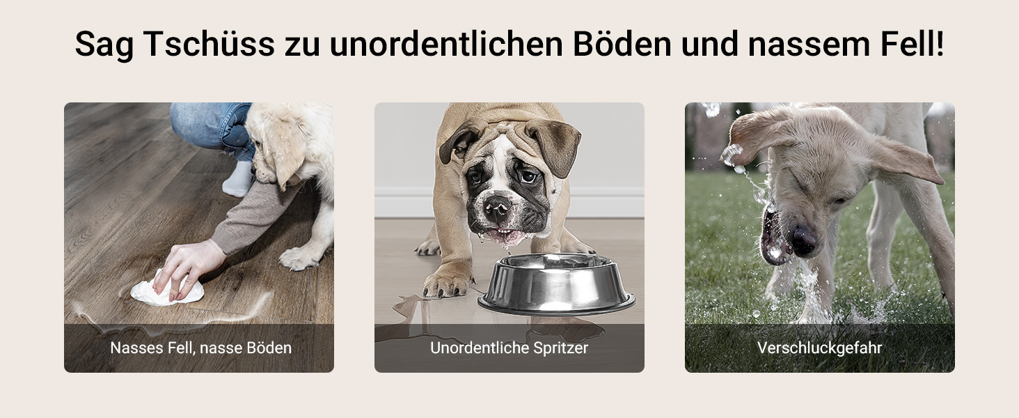 Миска для собак DownyPaws 3L, неркає, з нержавіючої сталі, чорна. Для дому та вулиці, запобігає розбризкуванню води.