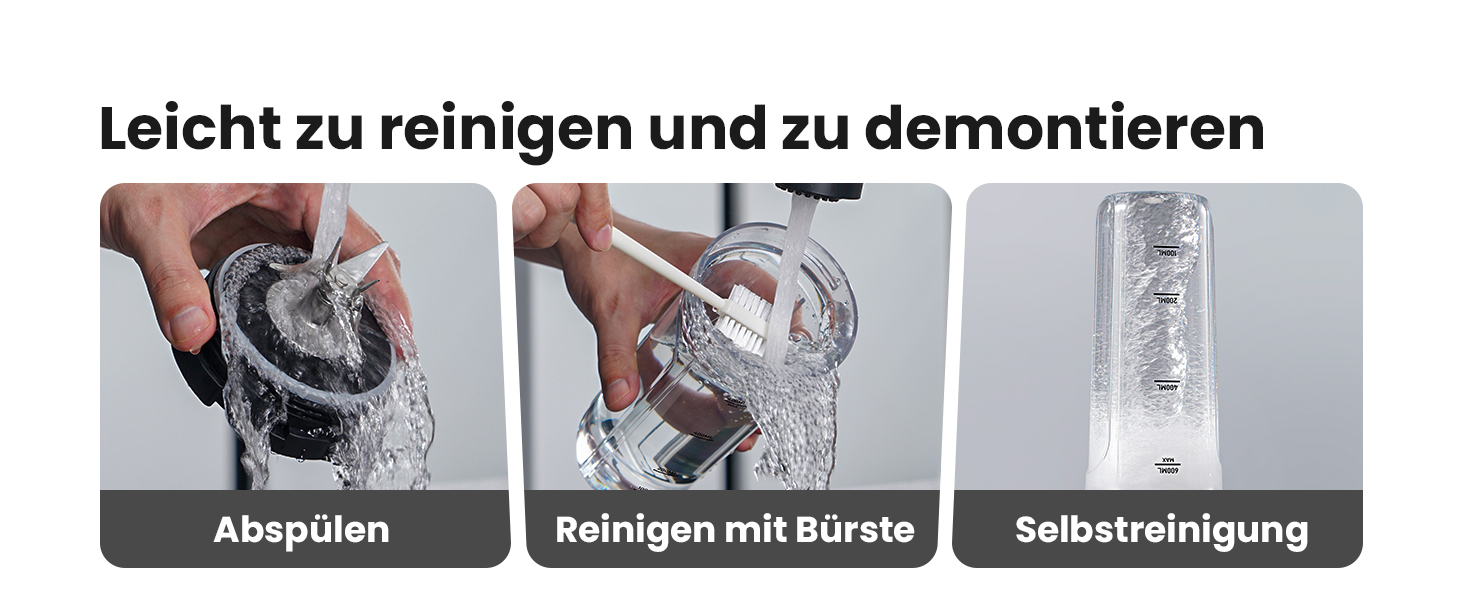 Блендер SHARDOR StandMixer HB-J666: 900W, 2 пляшки по 700мл, нержавіюча сталь, 6-лопатевий ніж, BPA Free, для смузі, шейків та соків