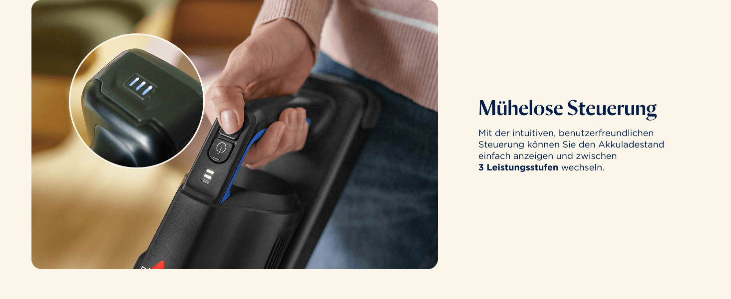 Бездротовий пилосос Bissell PowerClean FurGuard з акумулятором, 280W, самоочищувана щітка, світло FurFinder, HEPA-фільтр, акумулятор 2500 mAh, час роботи 50 хв, щітка FurGuard 4091N для видалення шерсті тварин