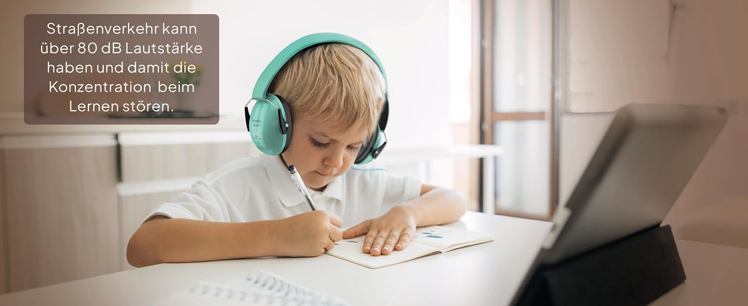 Senner® KidsPro навушники-захисники для дітей | Захист від шуму | SNR 28 dB | 12 років | Зростаючі | Навушники-захисники для дітей | М'ятний колір