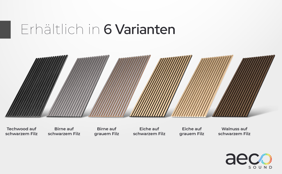 Акустичні настінні панелі з натурального горіха (набір 2 шт), 120x60x2.1 см, чорний звукопоглинаючий фільц — 3D панелі для шумоізоляції та оздоблення стін