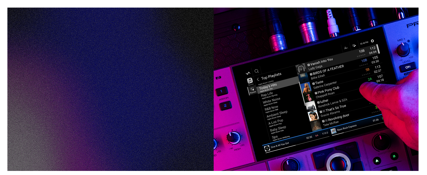 Denon DJ PRIME GO+ - Портативний DJ контролер та мікшер з розділенням STEM, 2 деки, Wi-Fi, Bluetooth, керування світлом, 7