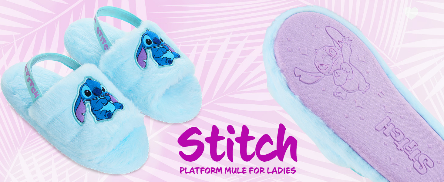 Тапочки до дому Disney Stitch для жінок, блакитні, розмір 36 EU
