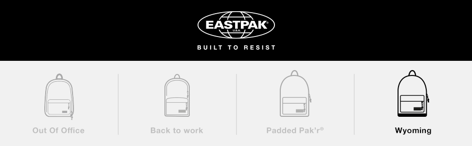 Рюкзак Eastpak WYOMING 24 л – міський рюкзак для ноутбука, чорний