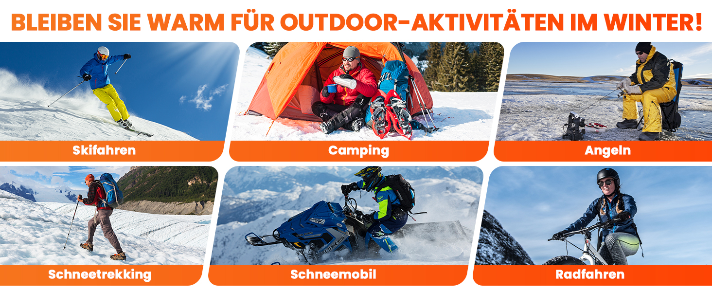 Електричні гріючі шкарпетки LAMA 6000mAh, унісекс, для зимових видів спорту та відпочинку на природі