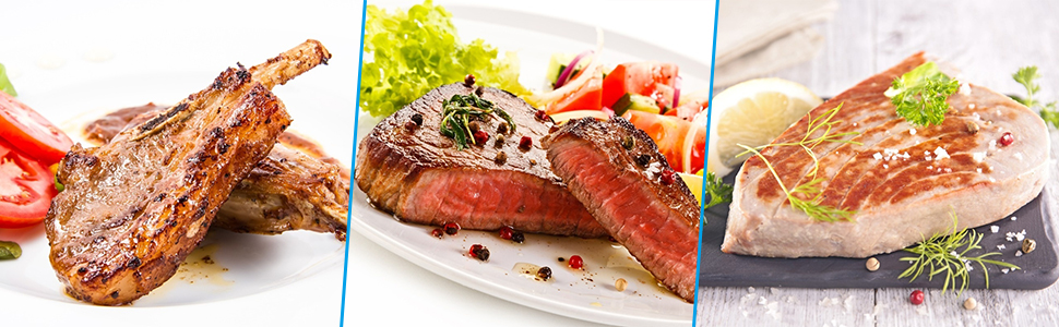 Fleischklopfer з нержавіючої сталі, молоток для м'яса, кухонний інструмент для приготування стейків, шніцелів, курки, риби та яловичини (20 см), сріблястий