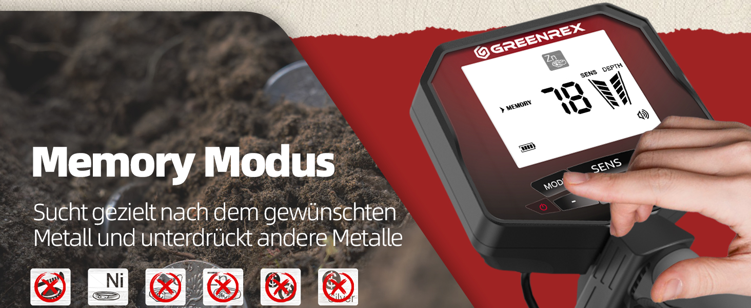 Металошукач GreenRex Profi: водонепроникна котушка 25.4 см, LCD-дисплей, для дорослих та дітей, DSP-чіп, для пляжу, під водою та саду