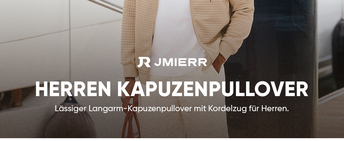 Світшот JMIERR для чоловіків з капюшоном, з довгим рукавом, вафельний візерунок, чорний, XXL