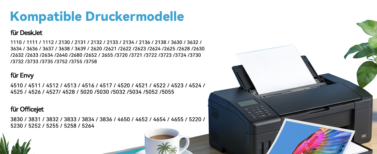 Кольоровий картридж SUNPRINTZ 302XL для принтерів HP DeskJet 2130 3630 3636, Envy 4520 4524 4525, OfficeJet 3830 3831 5230, сумісний