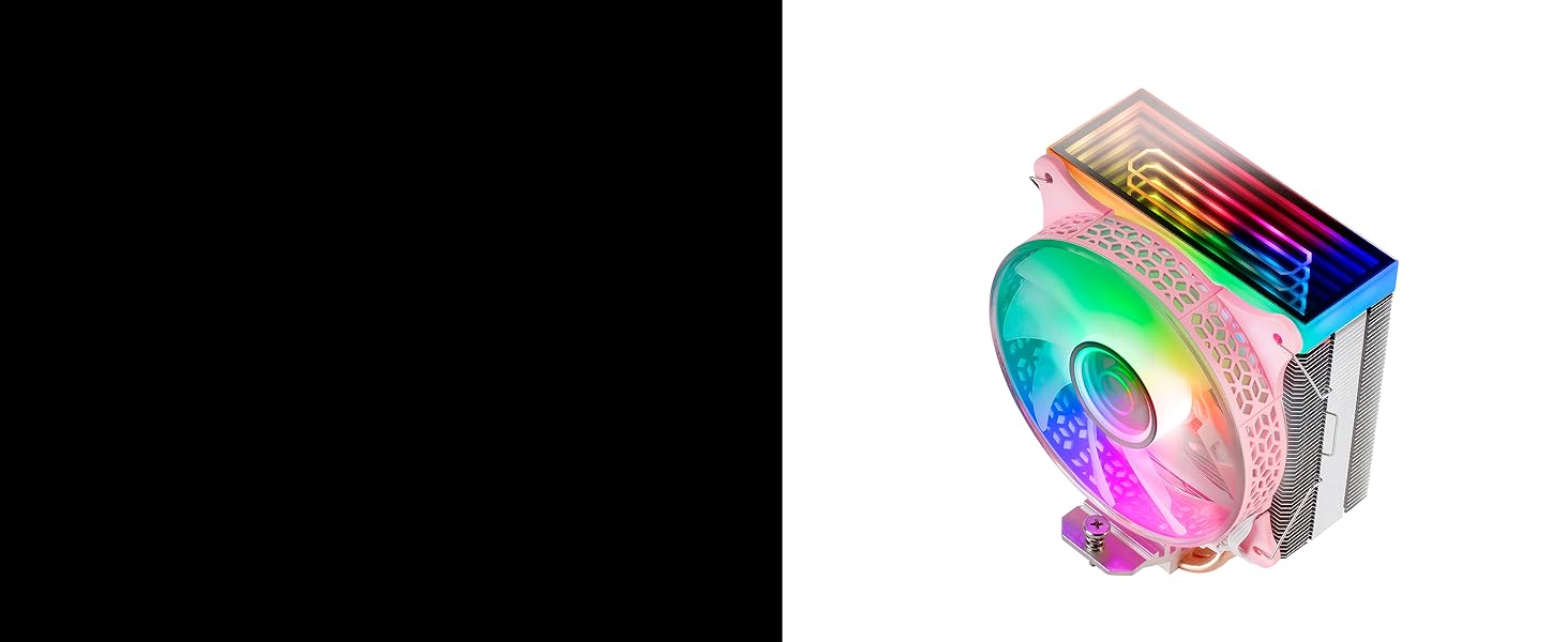 Система водяного охолодження CPU Mars Gaming MCPU-VR, 180W TDP, ARGB, 4 теплові трубки, тихий вентилятор 120 мм