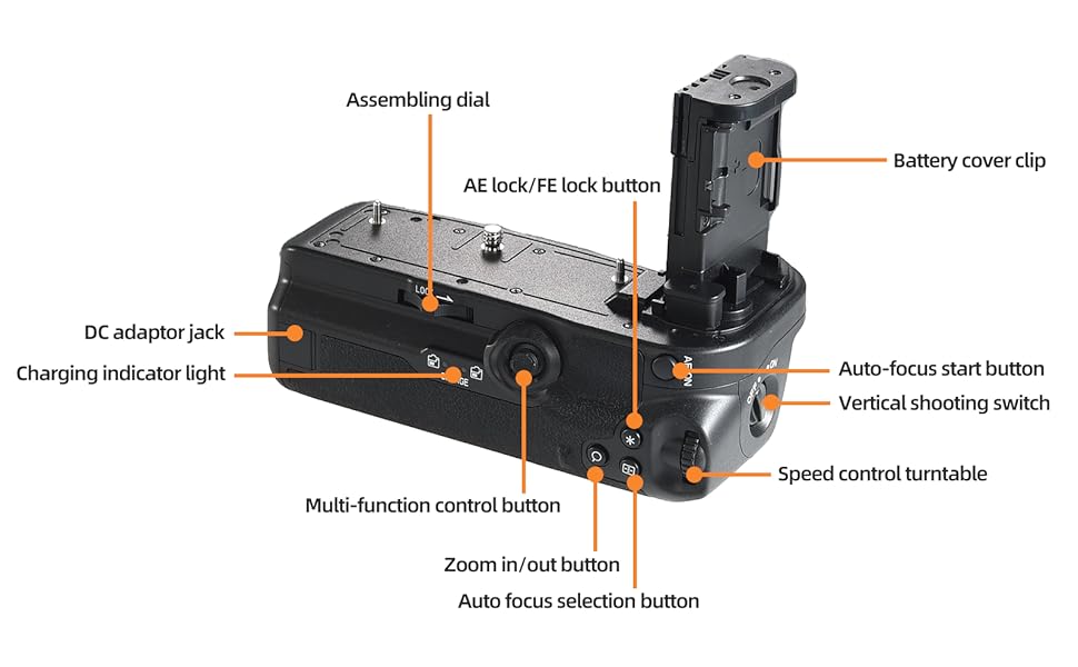 Батарейний хват DSTE BG-R10 сумісний з Canon EOS R5 R5C R6 R6 Mark II