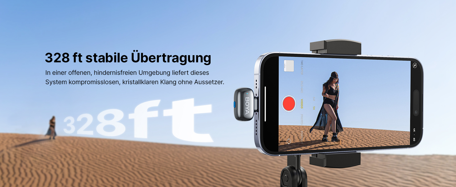 BOYA MINI 2: Бездротовий мікрофон-лавал'єр для iPhone, Android, Vlogging, YouTube, інтерв'ю (Space Silver)