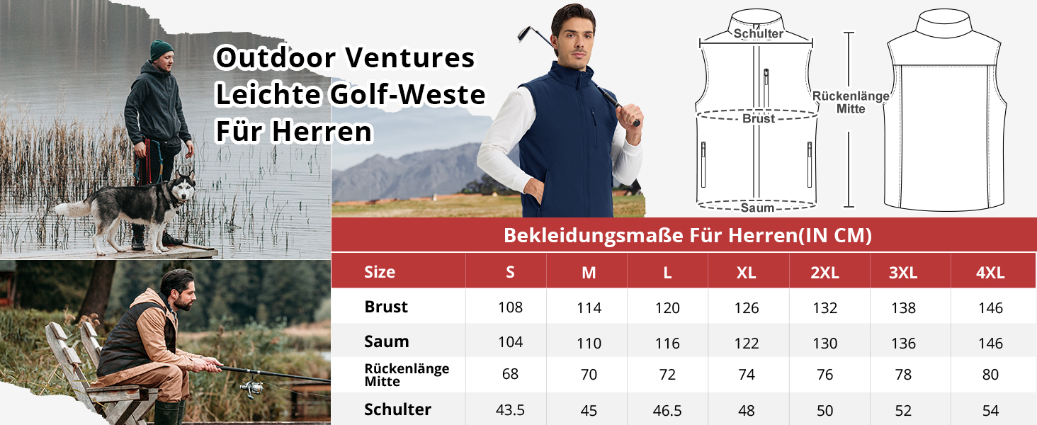 Чоловічий жилет Outdoor Venture з підкладкою, водовідштовхуючий, вітрозахисний, дихаючий. Ідеально для велоспорту, бігу та піших прогулянок (Чорний, M)