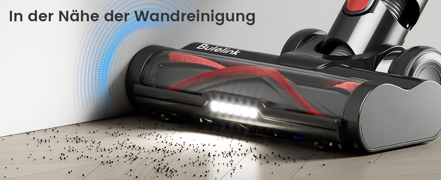 Бездротовий акумуляторний пилосос 50000Pa/600W/65 хвилин, 1,8L з OLED-дисплеєм. Вертикальний пилосос без перекручування шнура, 8-шарова фільтрація, підходить для твердих підлог, килимів та шерсті тварин