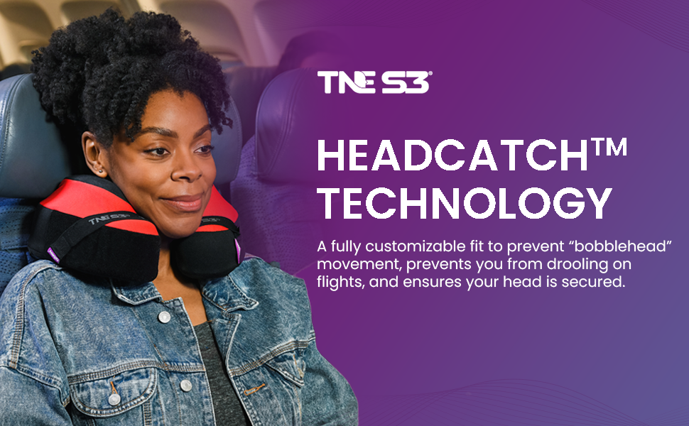 Подушка для шиї Cabeau Evolution TNE S3 Reisekissen - Memory Foam для подорожей, офісу та ігор (Vegas) з фіксатором