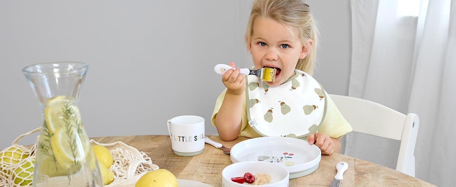 Набір дитячого посуду LÄSSIG 3 шт. (ложка, виделка, ніж) з нержавіючої сталі та пластикової ручки - Garden Explorer