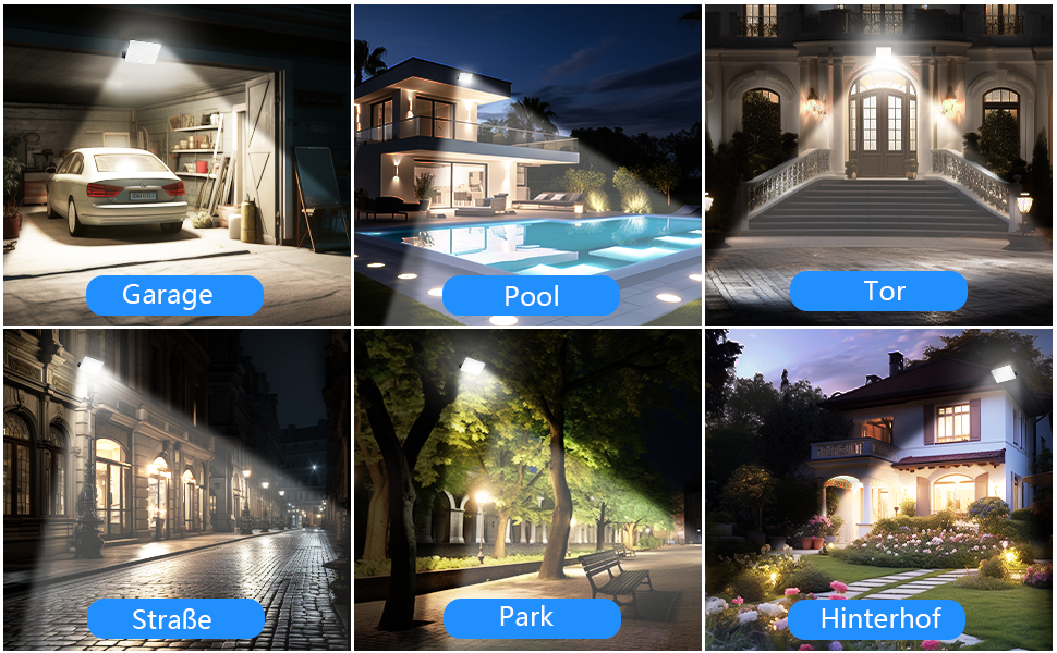 Solar Lights for Outdoors, Solar Light with Motion Sensor, 113 LED Solar Spotlight IP65 Waterproof Solar Split Wall Light with 5m Cable for Garage, Garden, Yard, Steps, Doorways, Lawn - 2 Pack