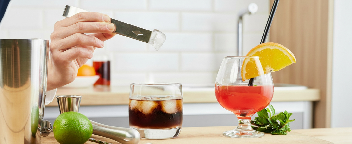 Набір для коктейлів 6 предметів з нержавіючої сталі, 750 мл, з аксесуарами та рецептами для дому, бару, вечірок (15 шт)