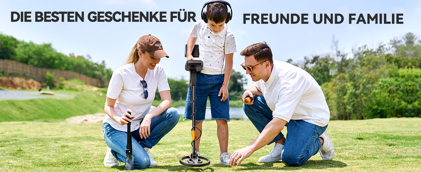 Металодетектор SUNPOW Pro Set для дорослих та дітей – професійний рівень, LCD-дисплей, 4 режими пошуку, висока точність