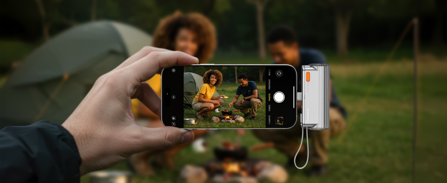 Power Bank SHARGE Flow Mini 2 22.5W: Компактний павербанк з інтегрованим кабелем для iPhone та Galaxy