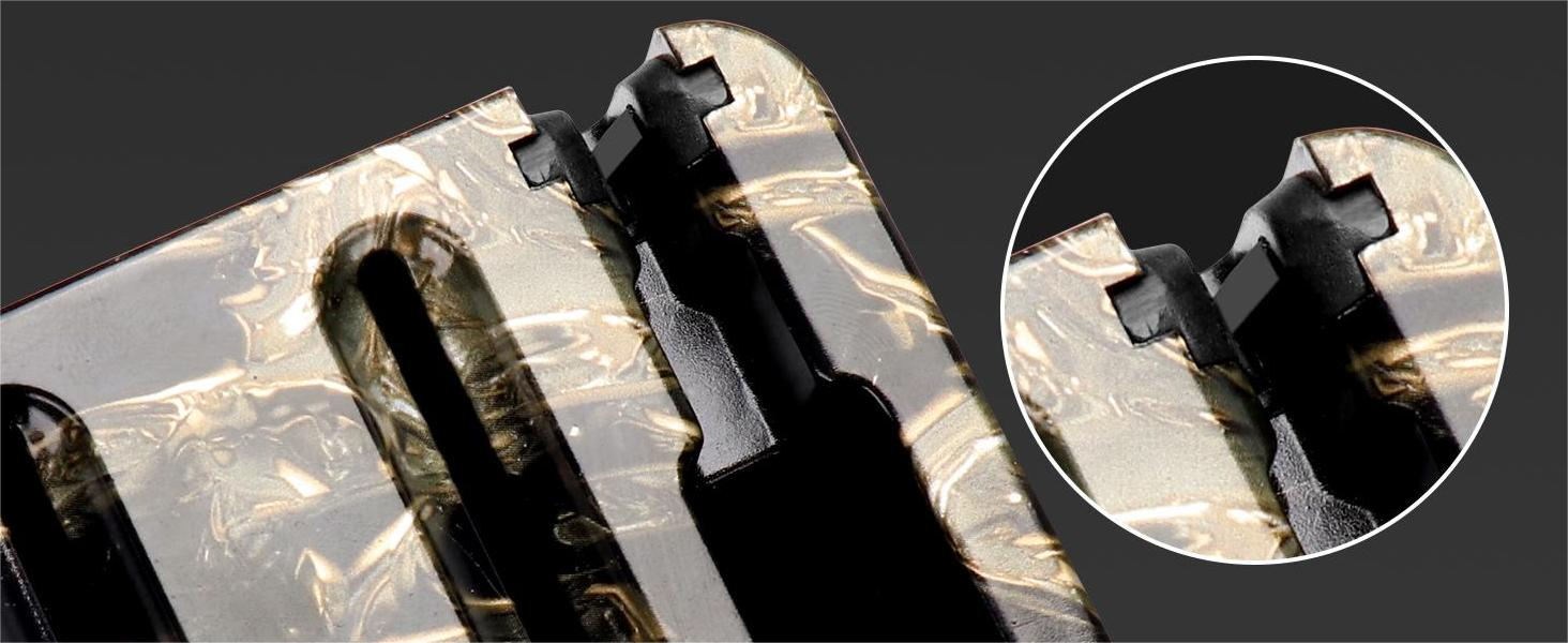 Набір кухонних ножів Messerblock з 16 предметів, з дощечкою, захистом пальців, точилкою та кухонними ножицями, професійний набір для дому (зелений, чорний)