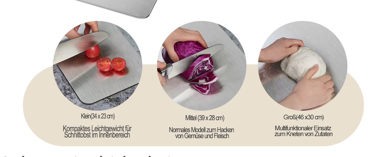 Ніжкова дошка Titan 2025: 100% титан, кухонна, двостороння, з антипригарним покриттям (34 x 23 см)