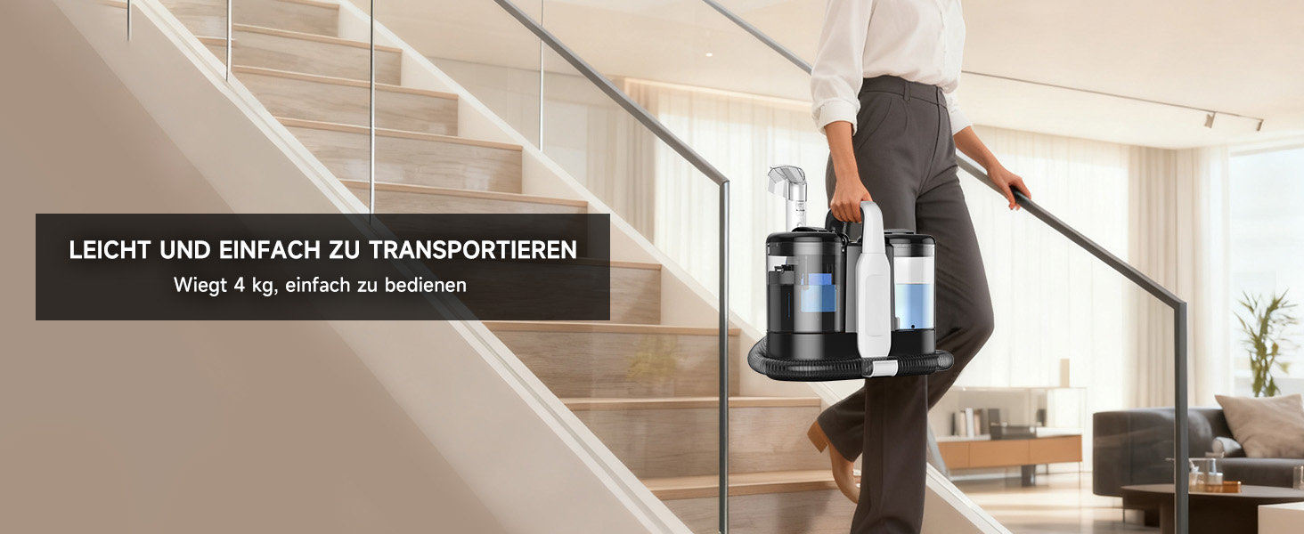 Апарат для чищення м'яких меблів та килимів | Миючий пилосос 18kPa | Для дому, авто та тварин