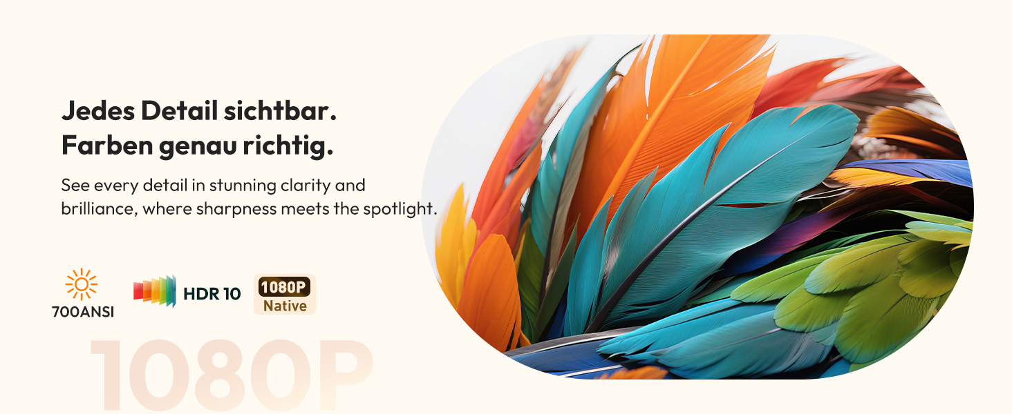 Проектор Smart Beamer N6 Pro: 4K, Full HD, WiFi 6, Автофокус, Netflix, Android/iPhone, для дому та на вулицю