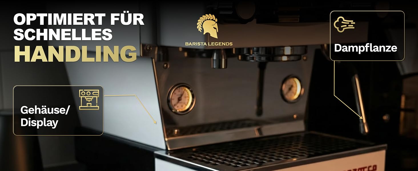 Набір мікрофібрових серветок для бариста Barista Legends, 30 x 30 см, сірі, 8 шт.