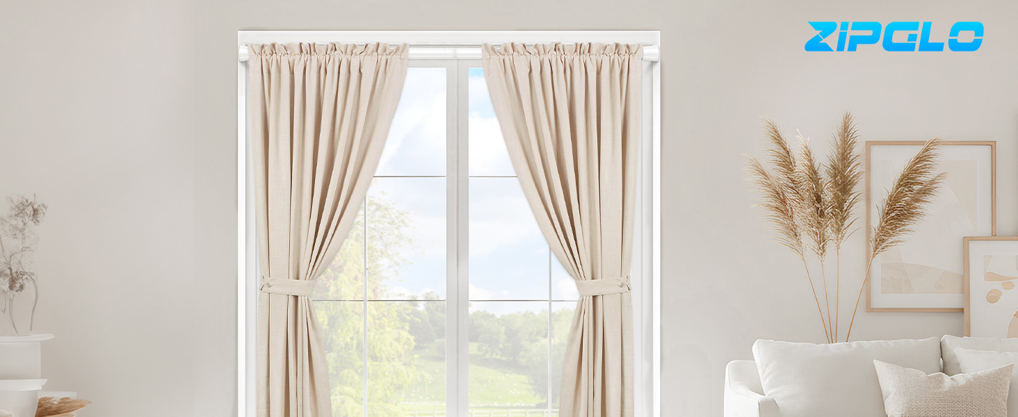 Штанга для штор без свердління 113-196 см, телескопічна, для ванної, вікна, кухні, шафи, біла (1 шт.)