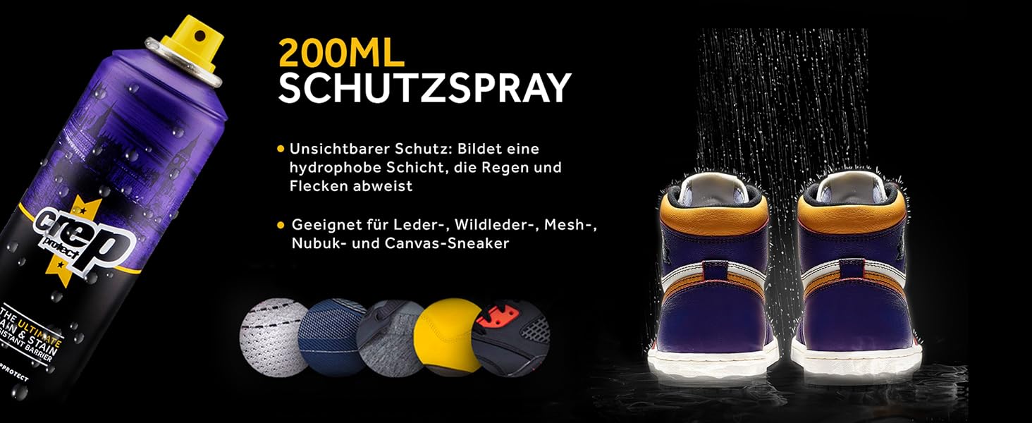 Подарунковий набір Crep Protect для догляду за взуттям: захисний спрей, очищувач для кросівок, серветки для швидкого чищення, преміум-щітка та мікрофібра