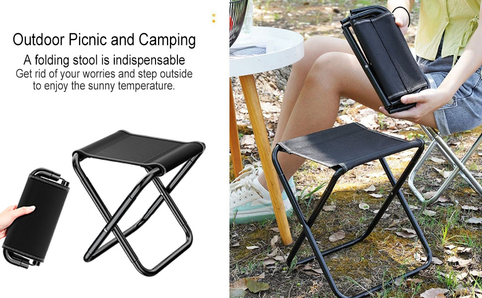 Розкладний садовий пуф для кемпінгу та відпочинку на природі (середній)