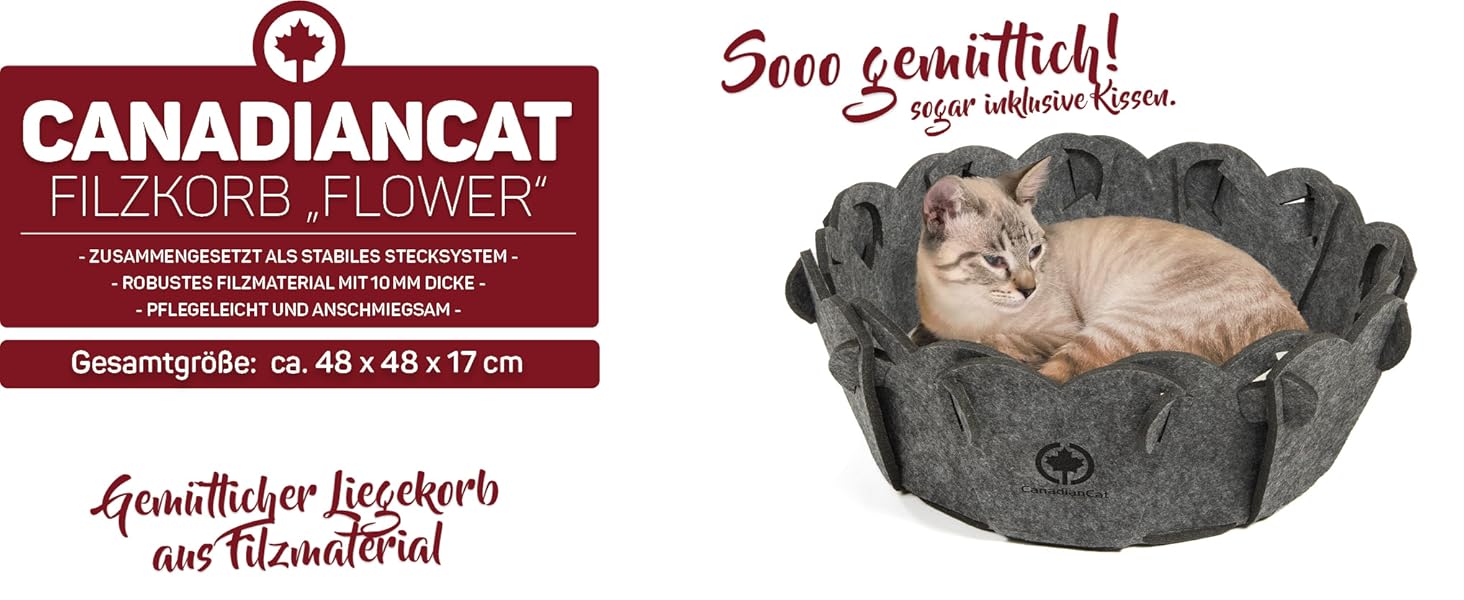 Кігтеточка-корзина для котів, кругла, сіра, Ø 42 см, з подушкою, CanadianCat